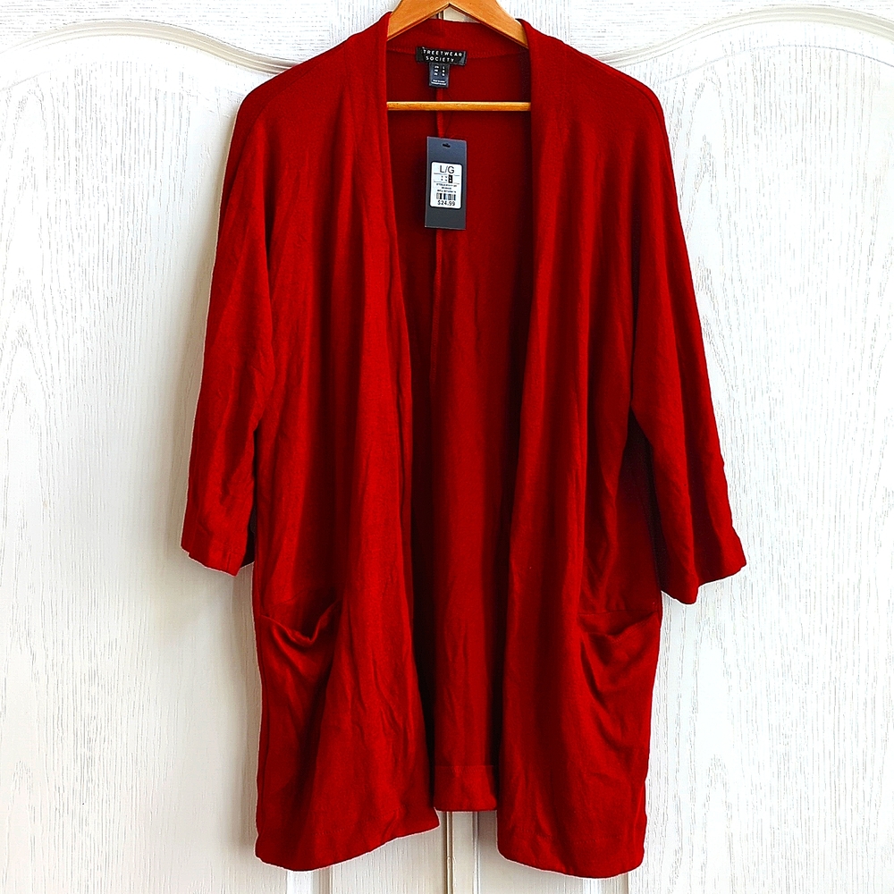 Burgundy/Red Cardigan (NWT)